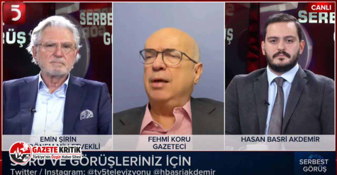 Emin Şirin ve Fehmi Koru 6’lı Masa'ya en uygun Cumhurbaşkanı adayını açıkladı