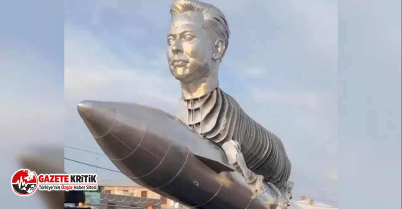 Hayranlarından 600 bin dolarlık Elon Musk heykeli!