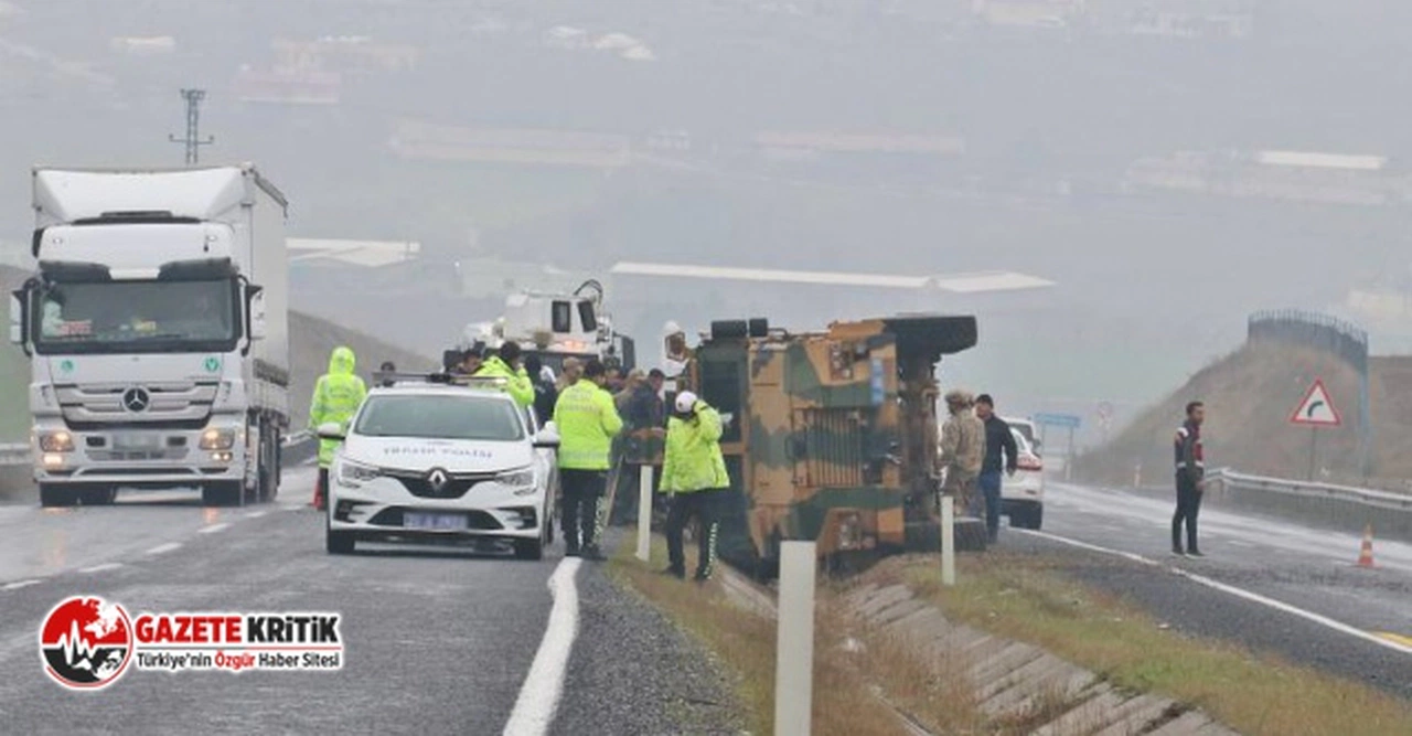 Diyarbakır’da zırhlı askeri araç devrildi: 6 yaralı