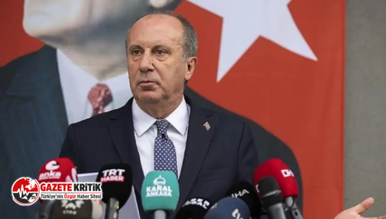 Muharrem İnce: Cumhurbaşkanı olacak kişi çıkar ben adayım der