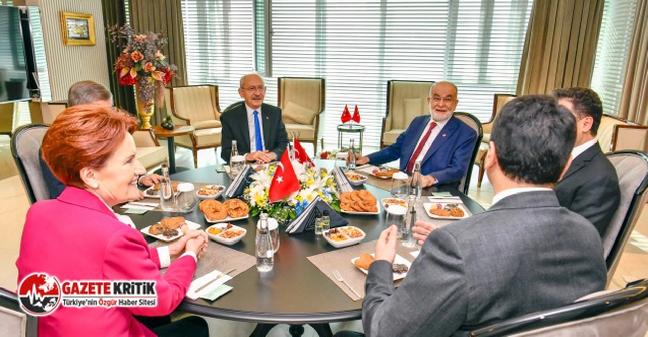 Altılı Masa'dan ortak açıklama: Türkiye'nin 13. Cumhurbaşkanı Millet İttifakı'nın adayı olacaktır