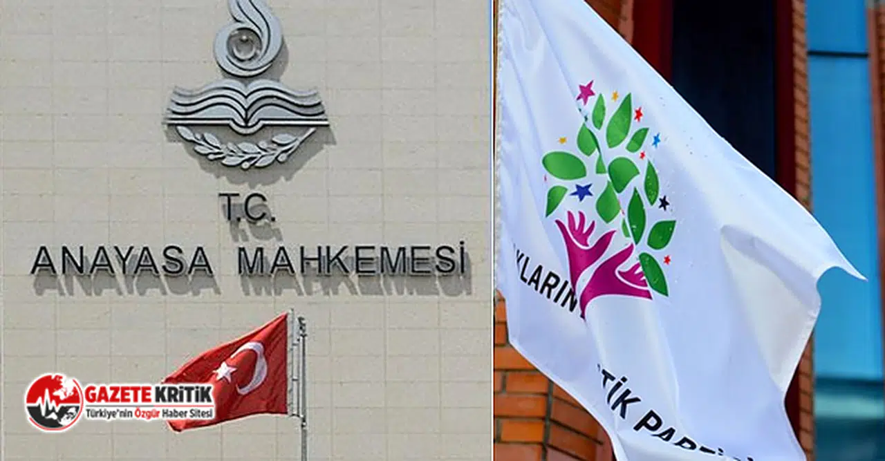 AYM'nin 'HDP'nin kapatılması davası' için görüşme tarihi belli oldu!