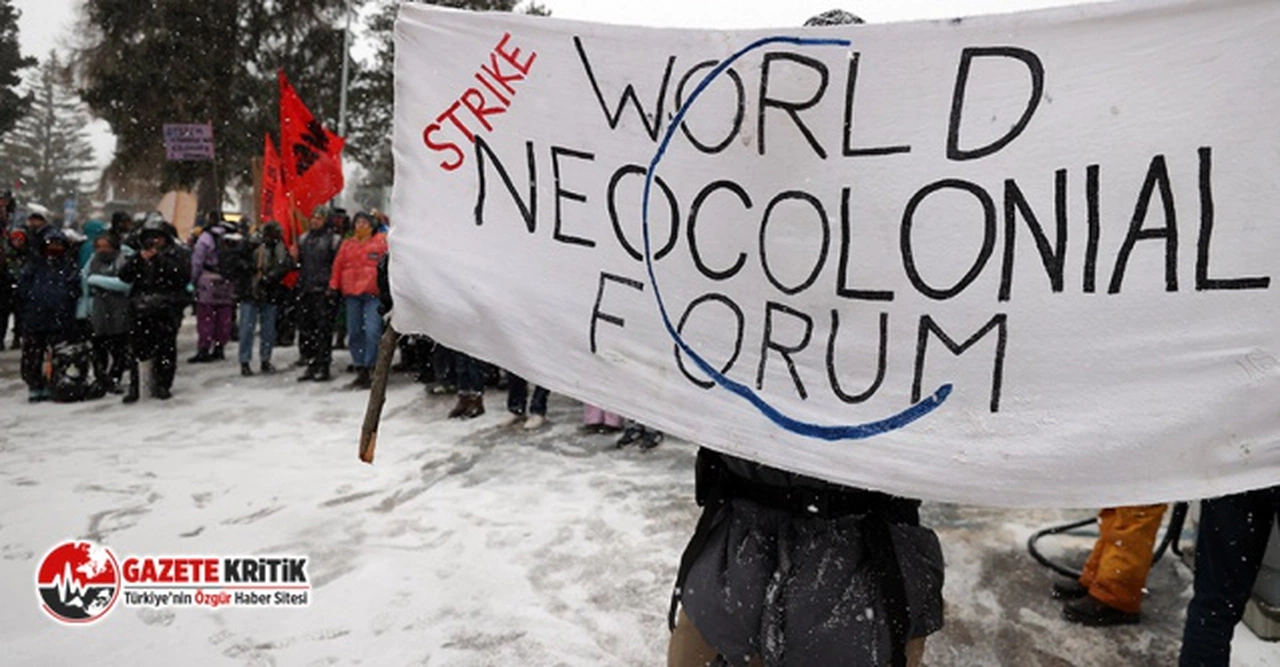 Dünya Ekonomik Forumu Davos’ta protesto edildi