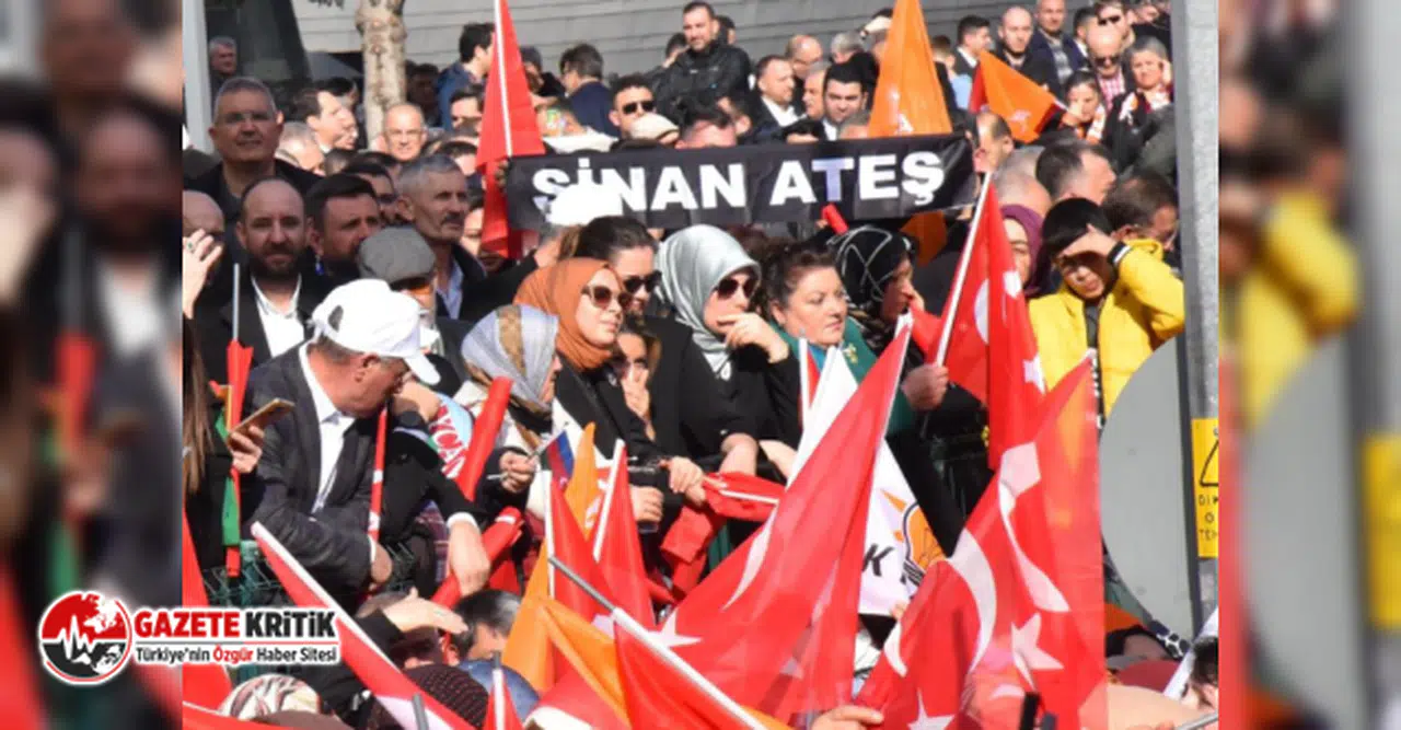 ERDOĞAN’IN BURSA MİTİNGİNDE SİNAN ATEŞ PANKARTLARI AÇILDI!