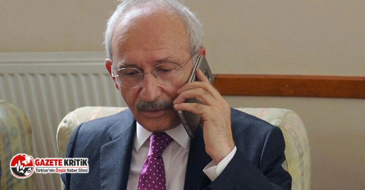CHP GENEL BAŞKANI KEMAL KILIÇDAROĞLU’NDAN “GEÇMİŞ OLSUN” TELEFONU