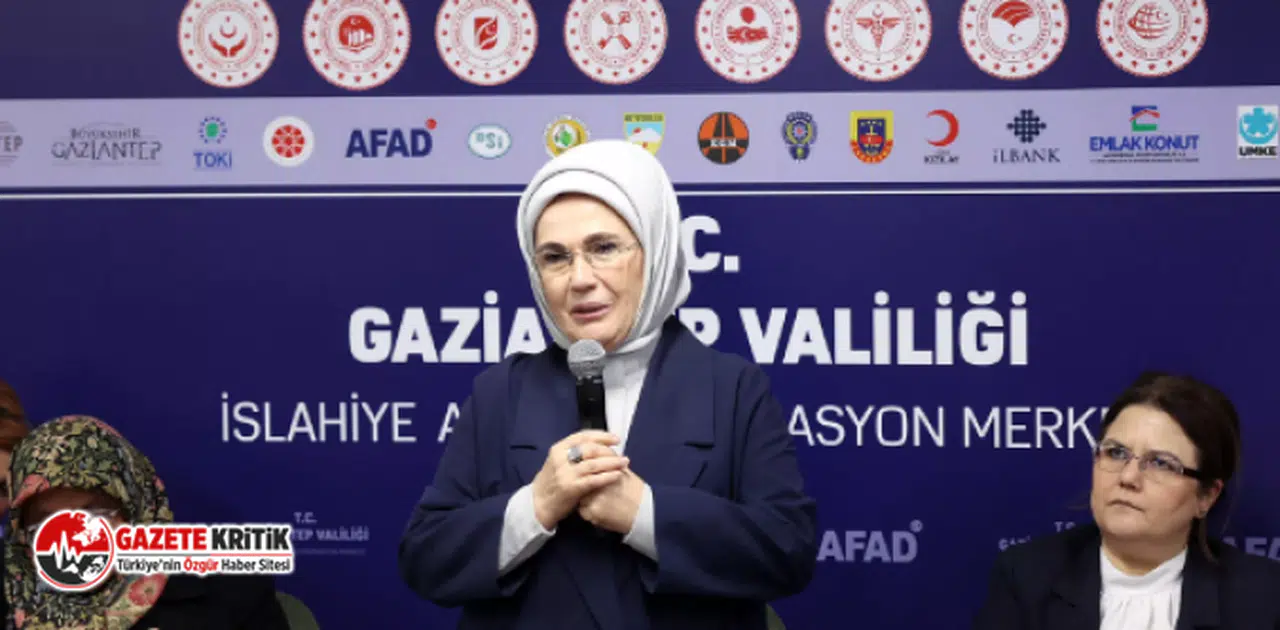 Emine Erdoğan: Deprem bölgesinde bir sene içinde kalıcı evlerimizi yapacağız
