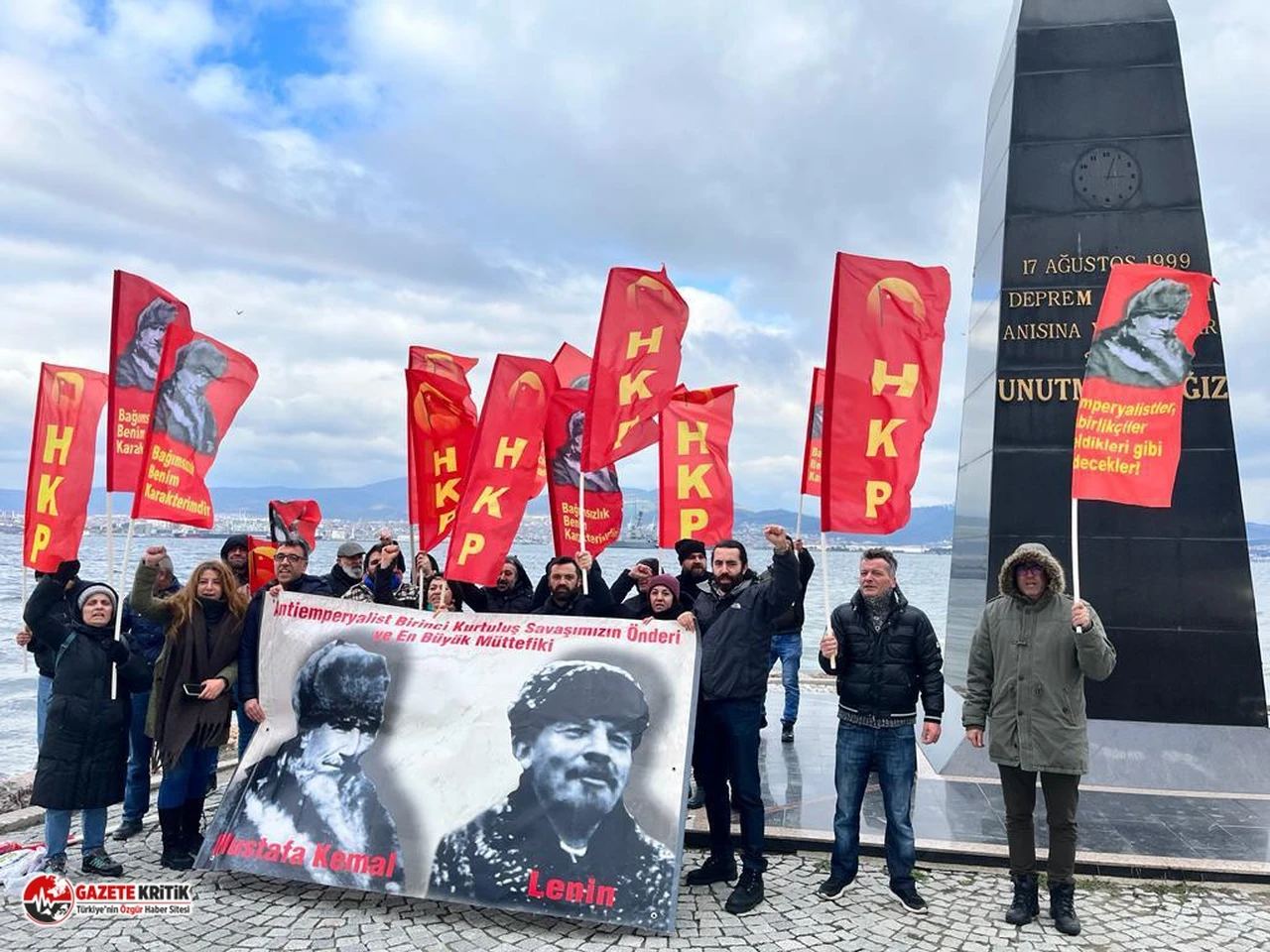 HKP, ABD’NİN SAVAŞ GEMİSİNİ PROTESTO ETTİ: YANKEE GO HOME