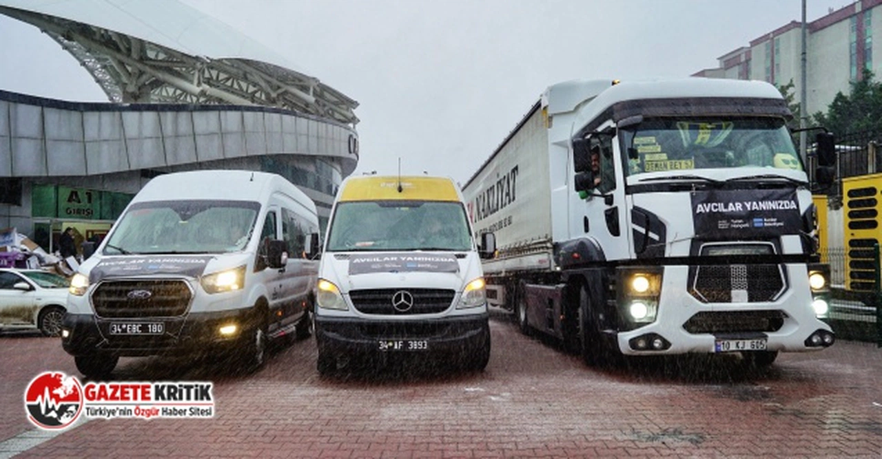 Sosyal Belediyecilik:Avcılar Belediye Başkanı Turan Hançerli Yardım Tırları ve İş Makineleriyle Afet Bölgesinde! 