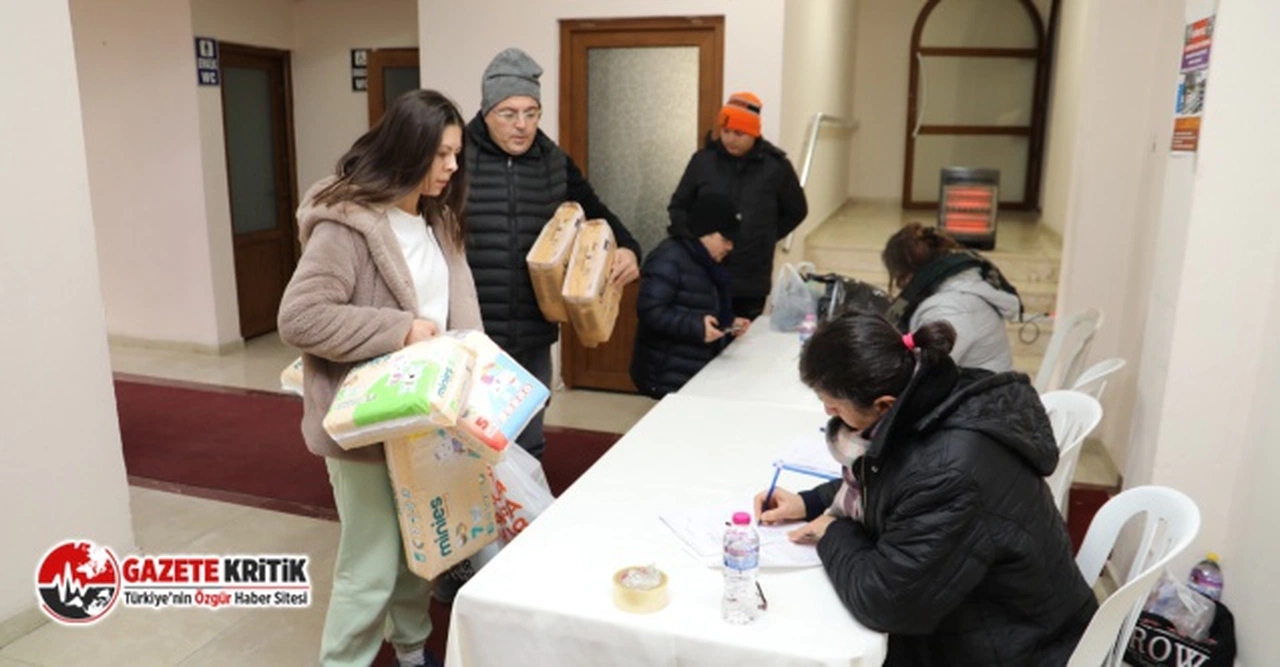 SOSYAL BELEDİYECİLİK:BURHANİYE’DE DEPREME YARDIM SEFERBERLİĞİ BAŞLADI