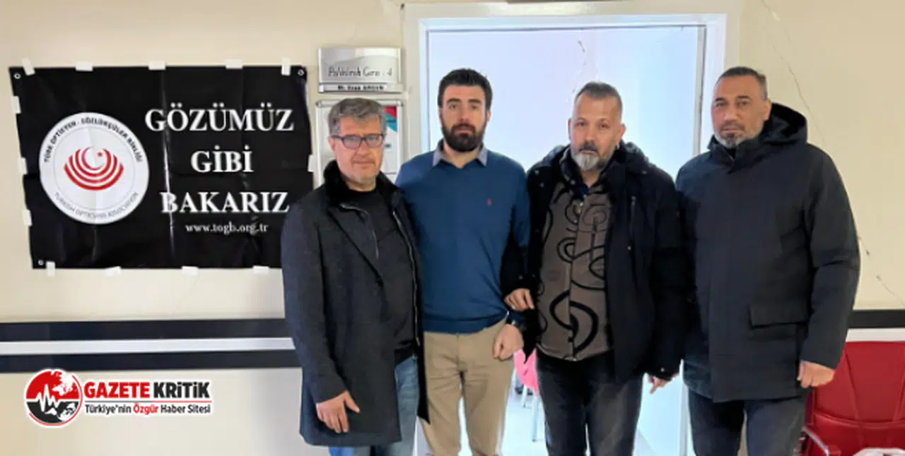 Türk Optisyen ve Gözlükçüler Birliği depremzede vatandaşlar için seferber oldu