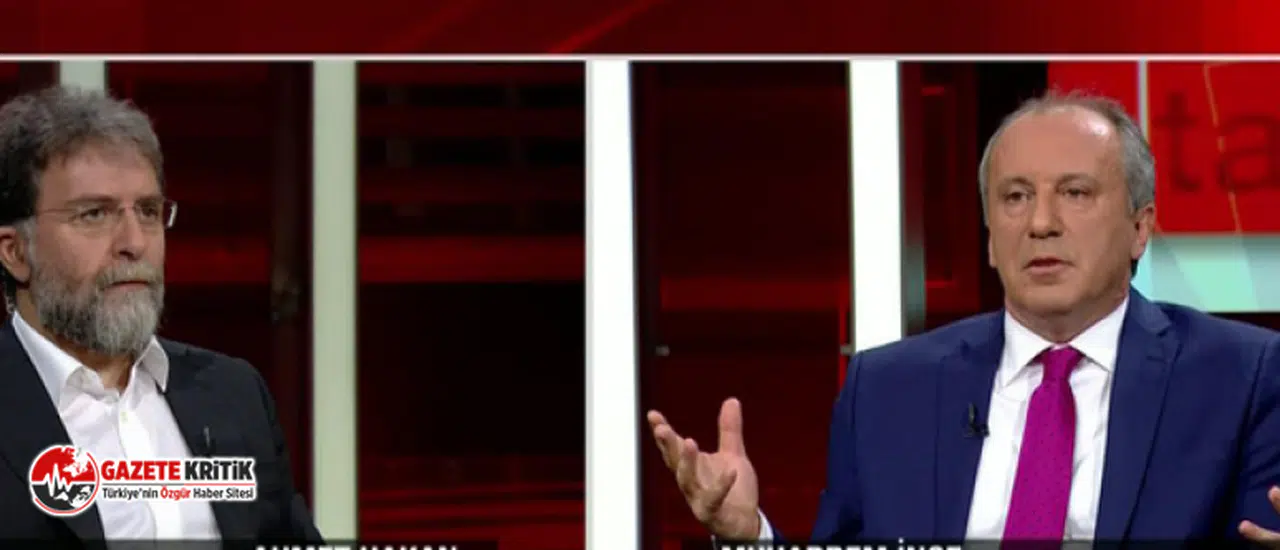 Ahmet Hakan'dan Muharrem İnce öngörüsü:CHP’den intikam almak için eline fırsat geçtiğini düşünüp gaza basıyor olabilir