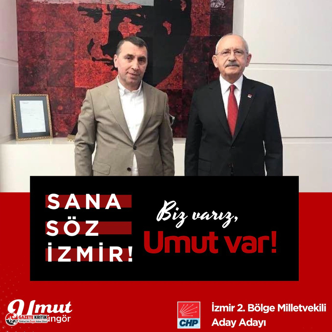 CHP İzmir Milletvekili A. Adayı Umut Güngör: Önceliğimiz Kılıçdaroğlu'nu Cumhurbaşkanı yapmak