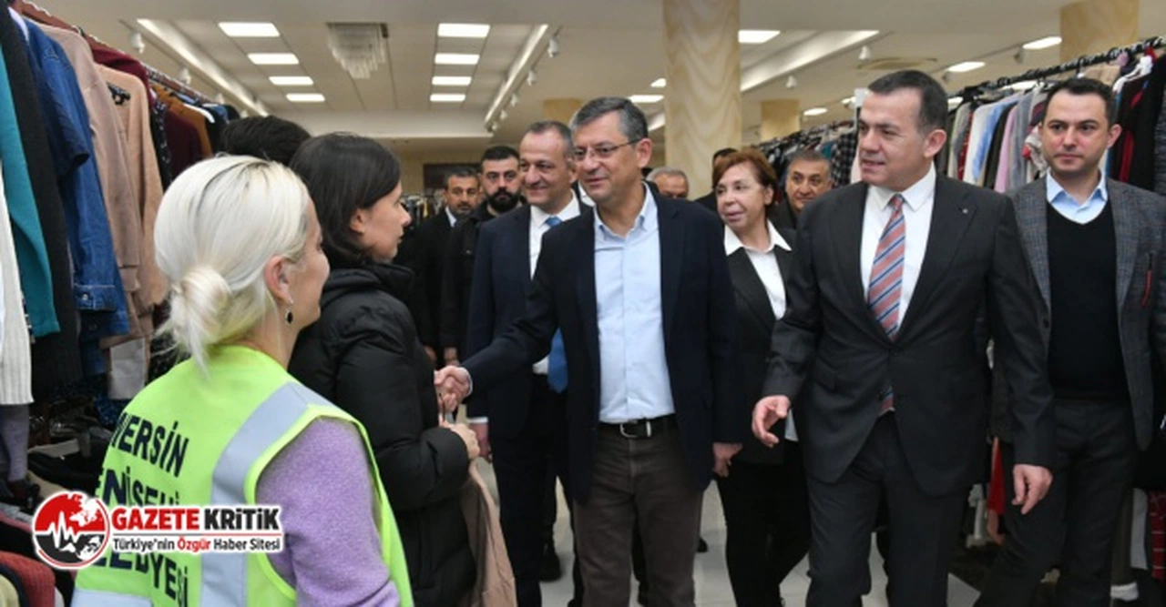 CHP'li Özgür Özel, Yenişehir Belediyesi Giysi Evi'nde depremzedeleri ziyaret etti