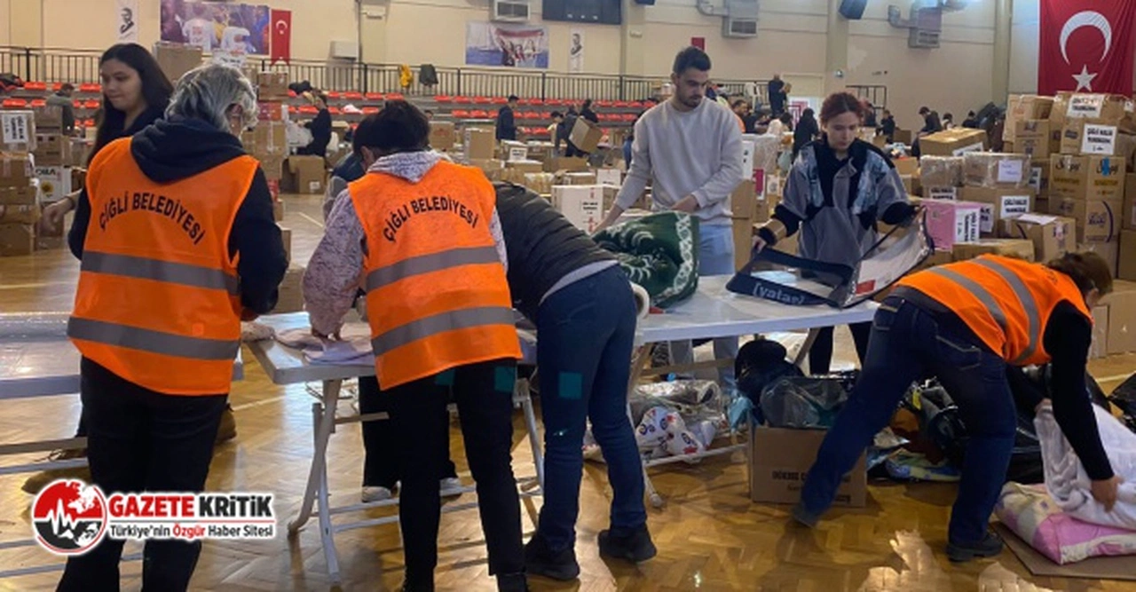 Çiğli Belediyesi Depremzedeler için Sahaya İndi