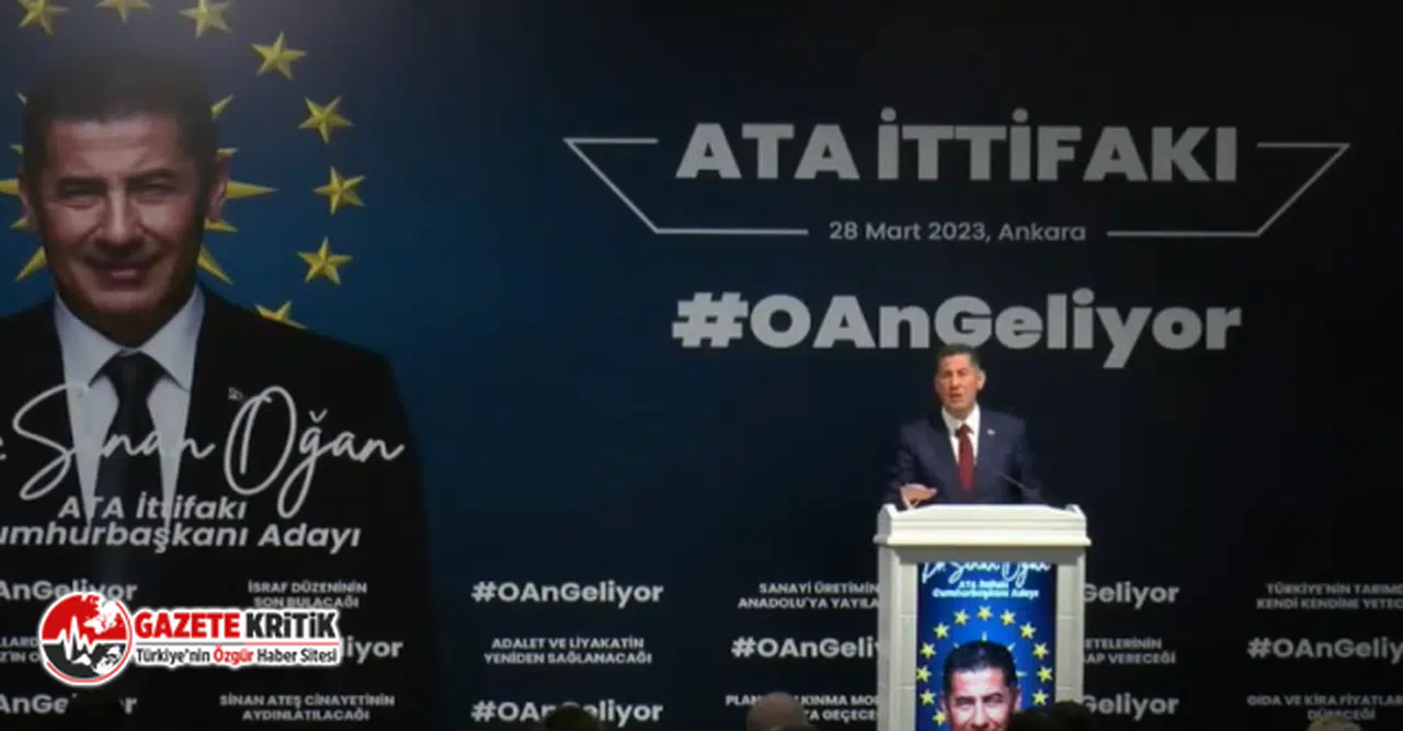 Sinan Oğan:Cumhuriyetin 100. yılında Mustafa Kemal Atatürk'ün koltuğuna oturan kişi Mustafa Kemal'in çizgisinde olacak