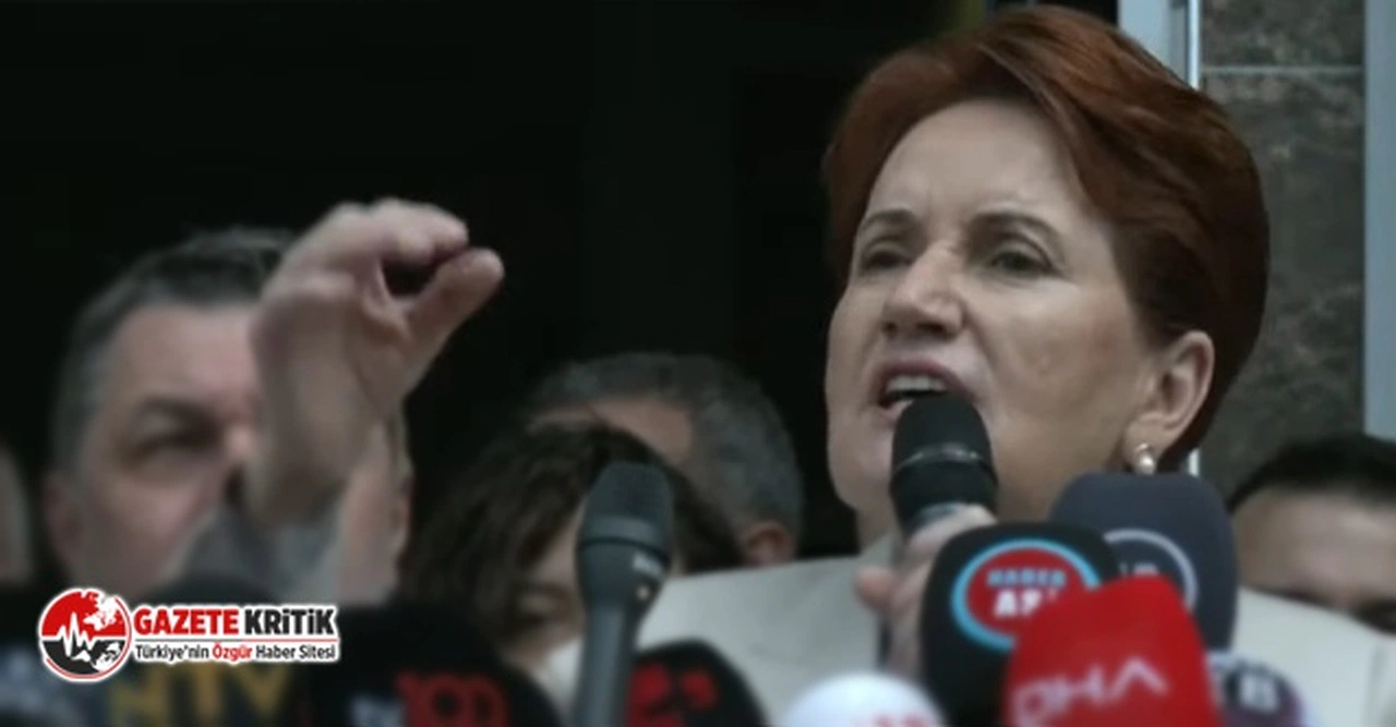 Akşener'den Tayyip Erdoğan'a: Partisinde damatlardan başka kimse kalmadı
