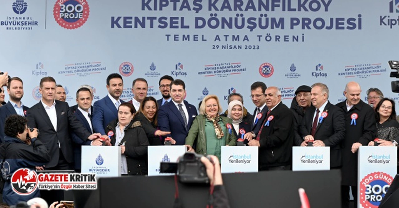 Beşiktaş Karanfilköy'de kentsel dönüşüm projesi temel atma töreni gerçekleştirildi