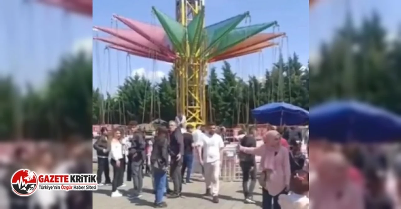 Bursa'da lunapark faciası: Zincirler birbirine dolandı