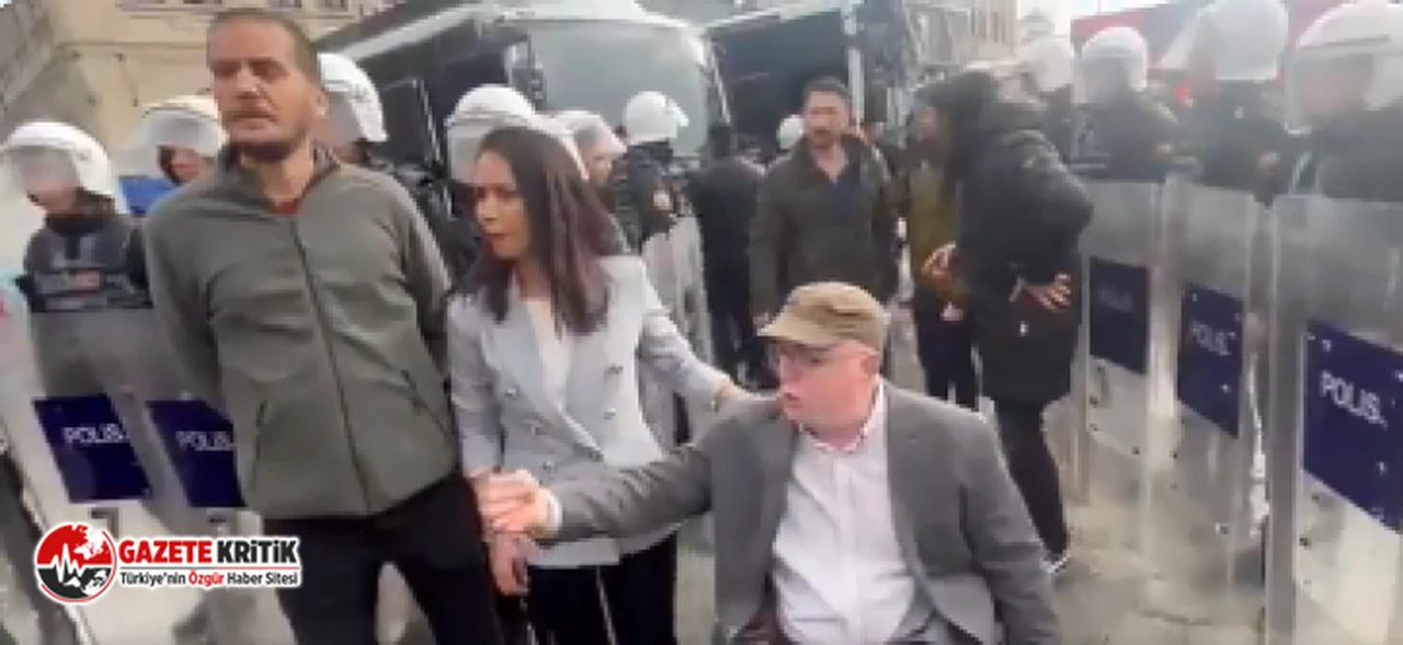 CHP Parti Meclisi Üyesi Pınar Uzun polis ablukasındaki milletvekilini yalnız bırakmadı