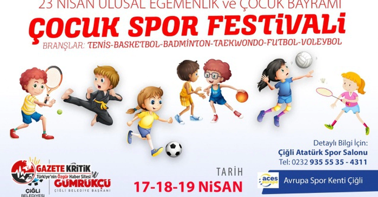 Çiğli “23 Nisan Çocuk Spor Festivaline” Hazır
