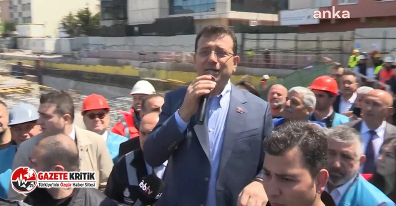 Ekrem İmamoğlu’nun metro hattı inceleme gezisi mitinge dönüştü:  "15 Mayıs'ta halkın iktidarı geliyor."
