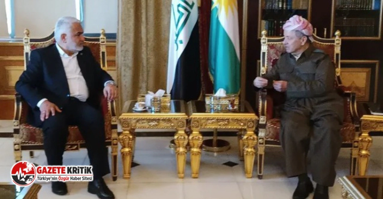 HÜDA PAR Genel Başkanı, Erbil'de Mesud Barzani ile görüştü