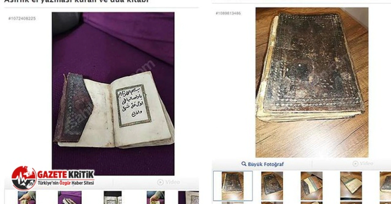 İnternette "asırlık", "el yazması" Kuran-ı Kerim 9 milyon 600 bin lira