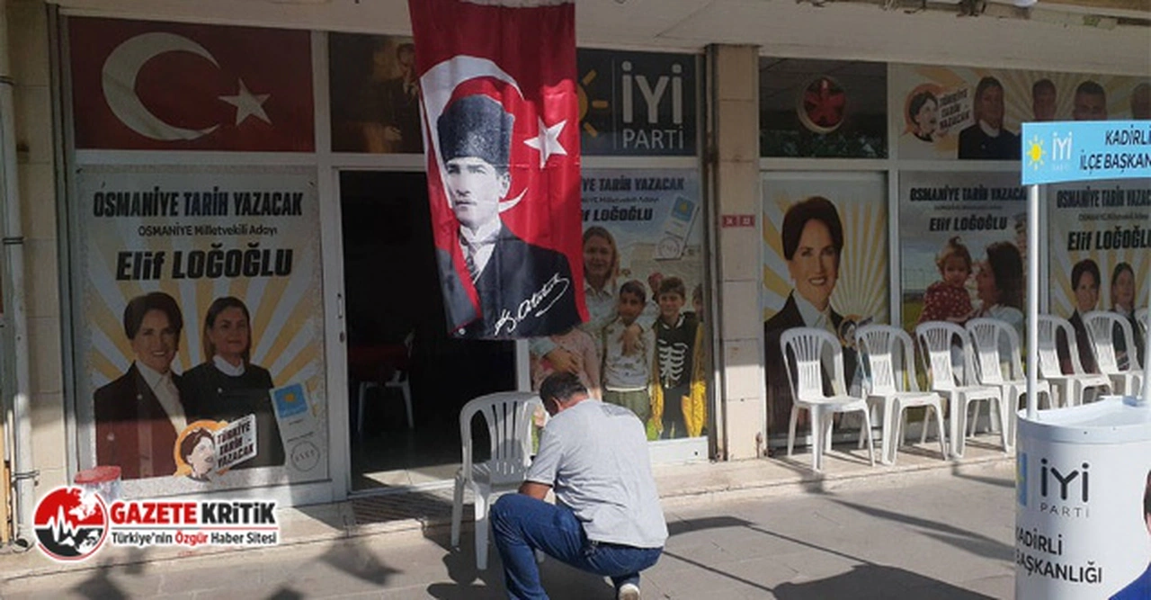 İYİ Parti’nin seçim bürosunun önüne boş kovan bırakıldı