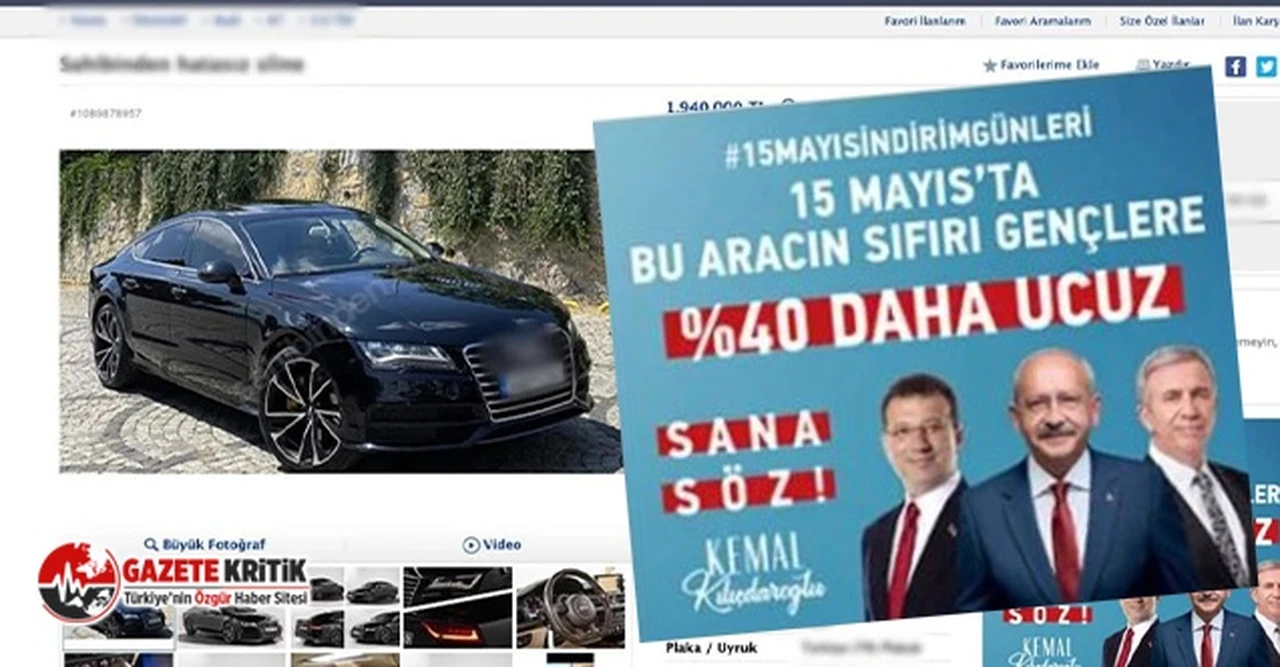 Kemal Kılıçdaroğlu'ndan sahibinden'e reklam...'Yüzde 40 daha ucuz'