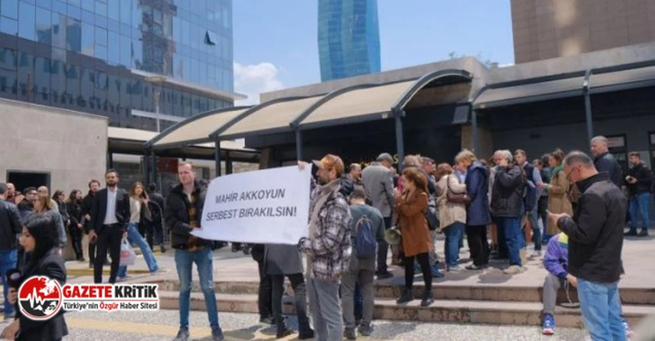 Mahir Akkoyun’a adliye önünde destek eylemi