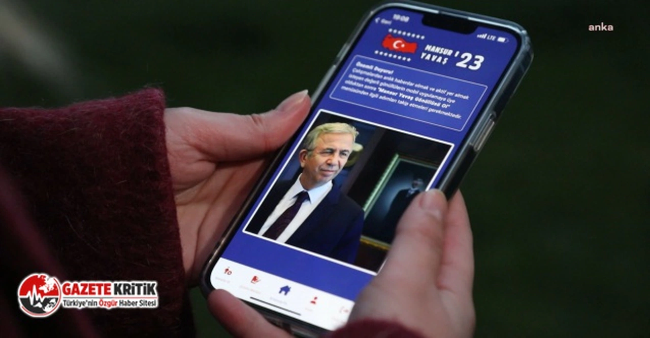 MANSUR YAVAŞ, MOBİL SEÇİM UYGULAMASINI DUYURDU: "ÇIKARIN TELEFONUNUZU"