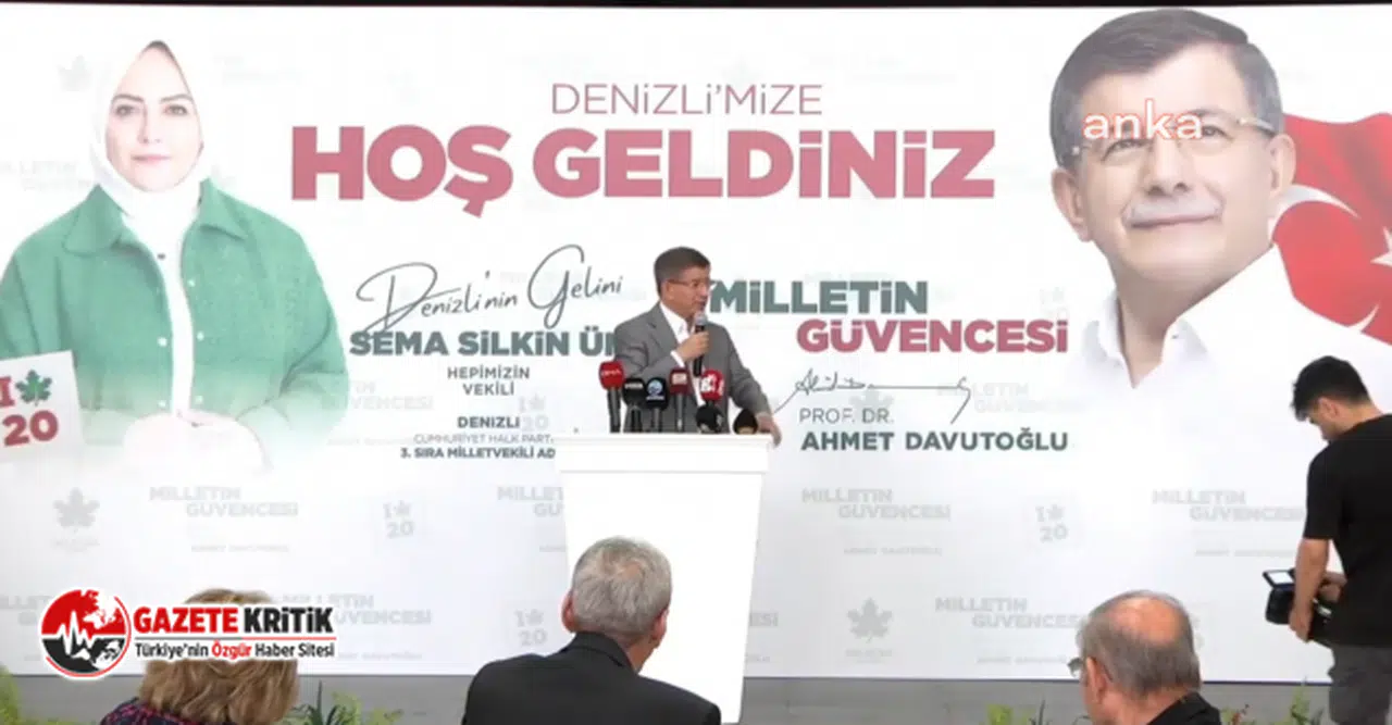 Ahmet Davutoğlu'ndan MHP Genel Başkanı Devlet Bahçeli’ye: “Allah aşkına topunuz mermi olsanız ne yazarsınız”
