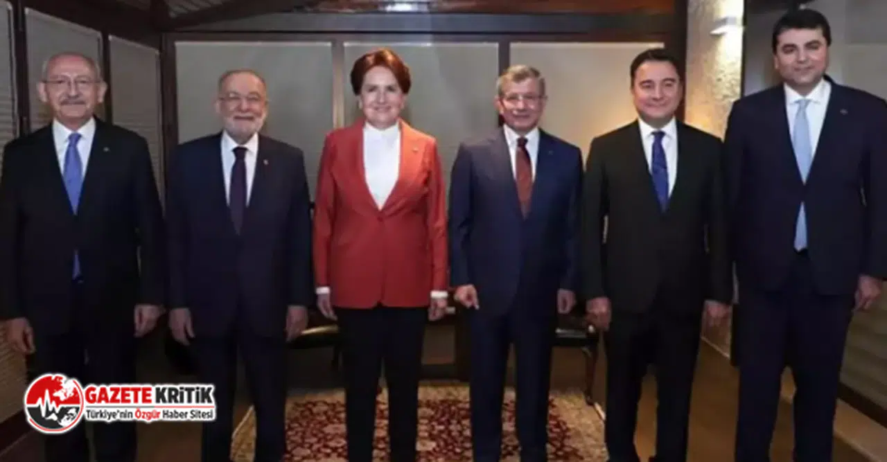 Altılı Masa toplantısı sonrası açıklama:Yeni dönem, liyakatli kadrolar, şeffaf ve adil yönetim anlayışıyla inşa edilecek