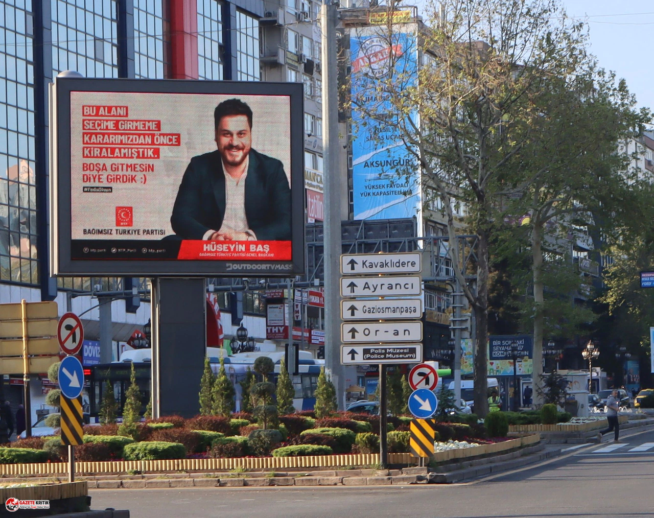 BTP'den gülümseten reklam: "Seçime girmeme kararımızdan önce kiralamıştık. Boşa gitmesin"