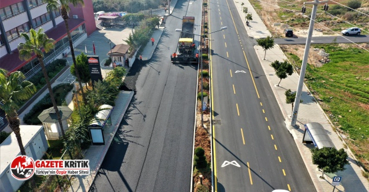 Büyükşehir yol yapım ekipleri toroslar mesaisinde