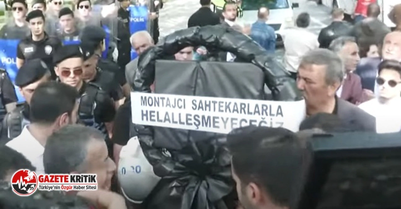 CHP, AKP il başkanlıklarına siyah çelenk bıraktı