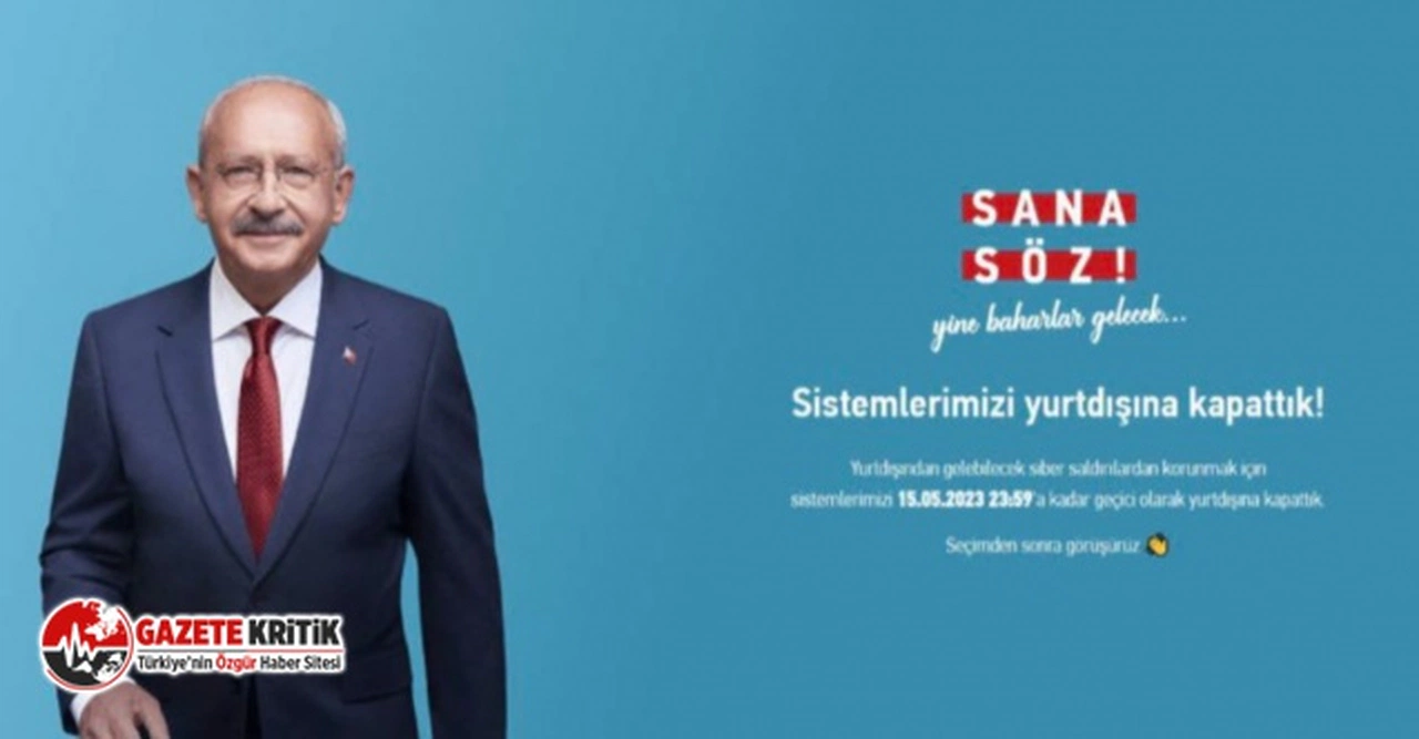 CHP'den siber saldırılara özel önlem: İnternet sitesi yurt dışına kapatıldı