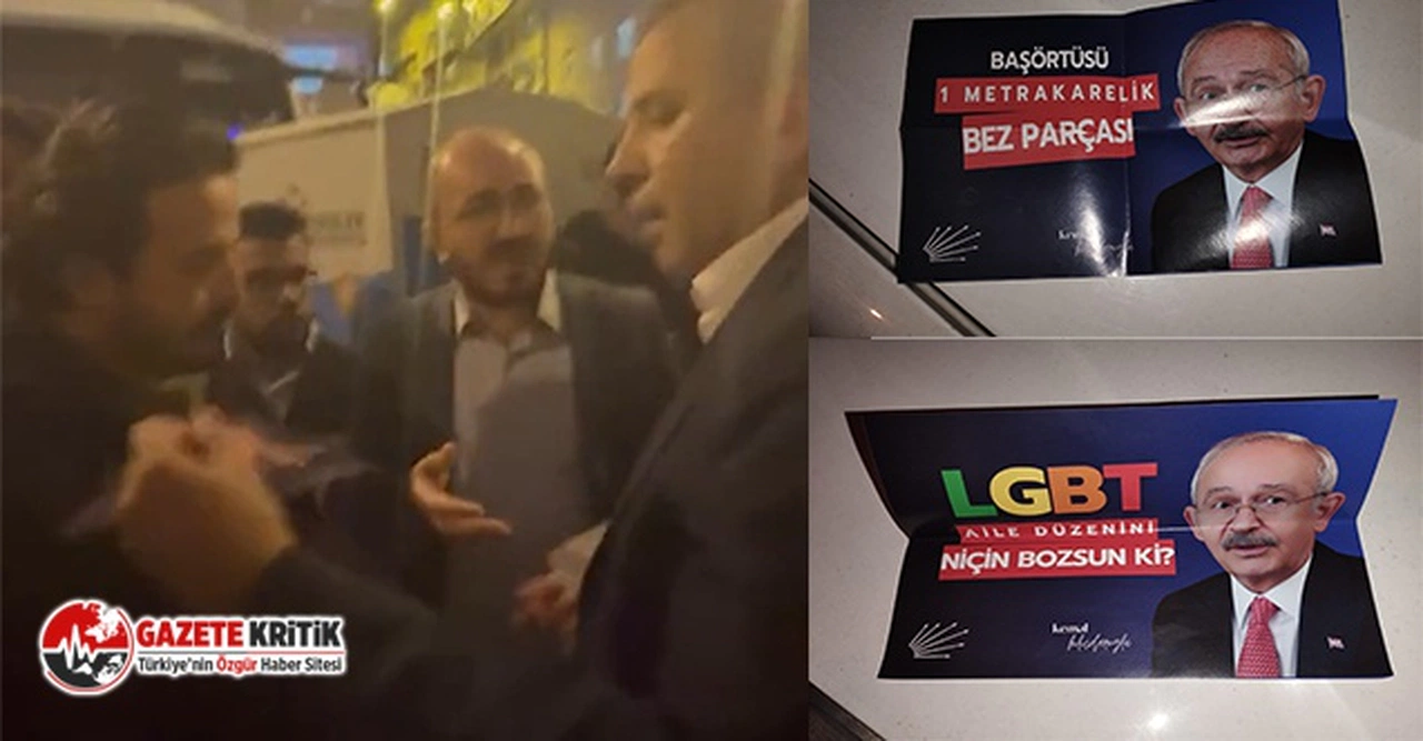 CHP logolu sahte broşür dağıtan kişileri suçüstü