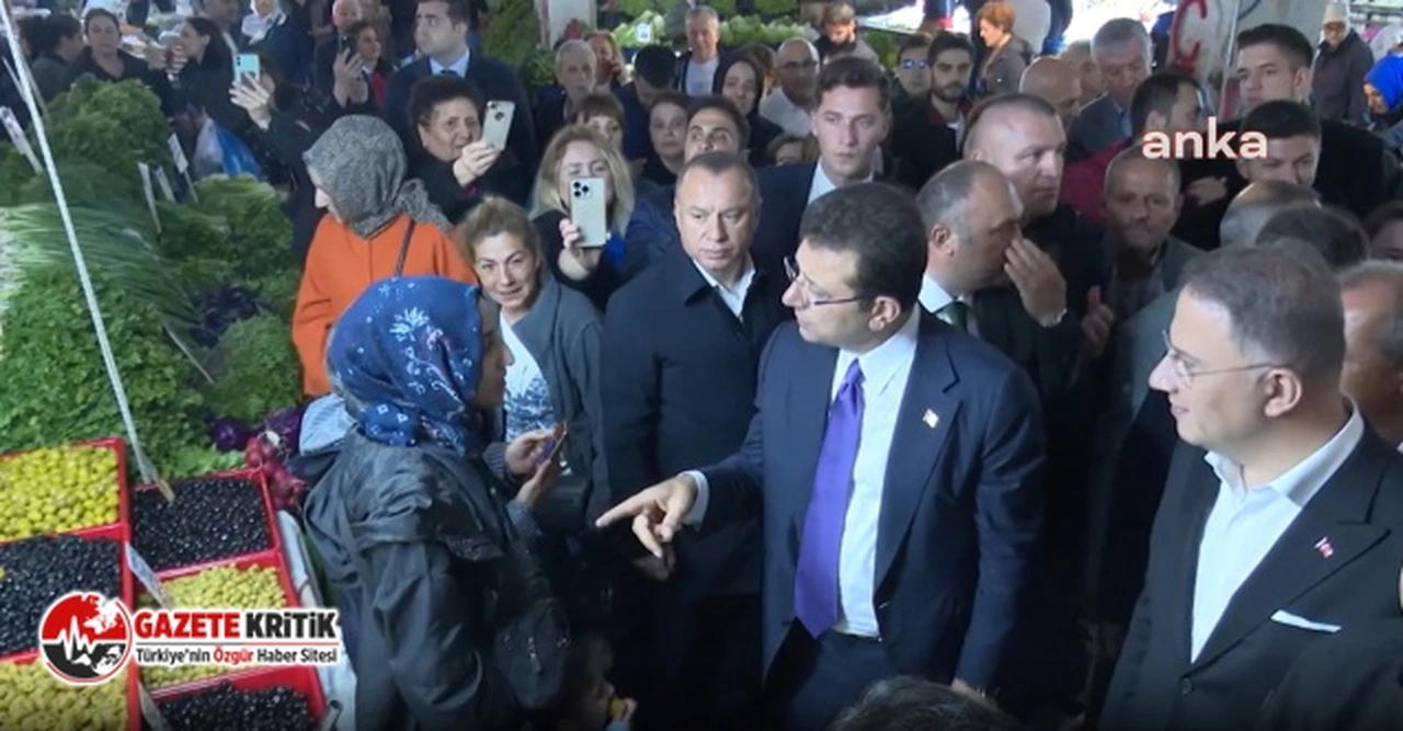 Ekrem İmamoğlu, pazarda vatandaşlarla buluştu: "İlk turda kazanan yok. ‘Adam kazanamadı' İkinci turda kazanacağız inşallah"