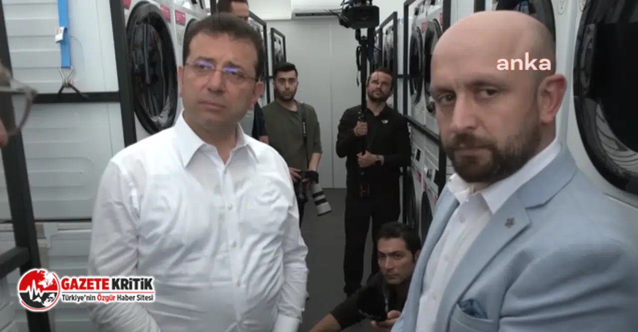 İmamoğlu, çamaşır ve kurutma makinelerinin olduğu Tır'ı Hatay’a uğurladı