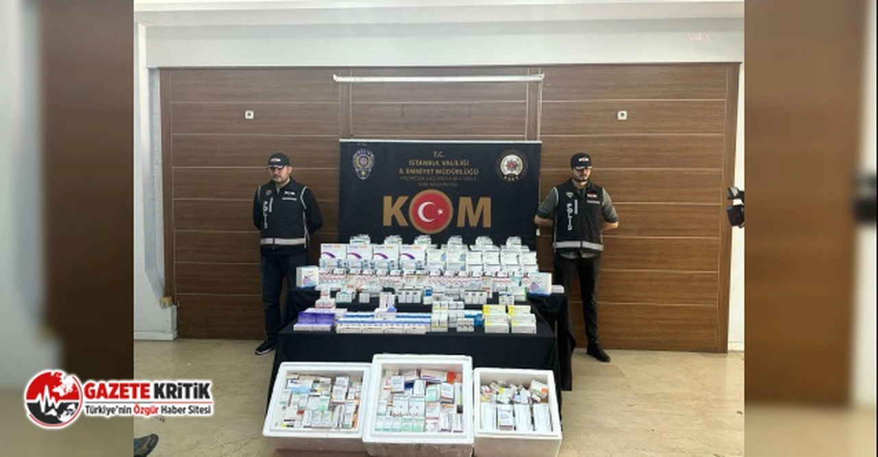 İstanbul'da 10 milyonluk liralık kaçak ilaç ele geçirildi