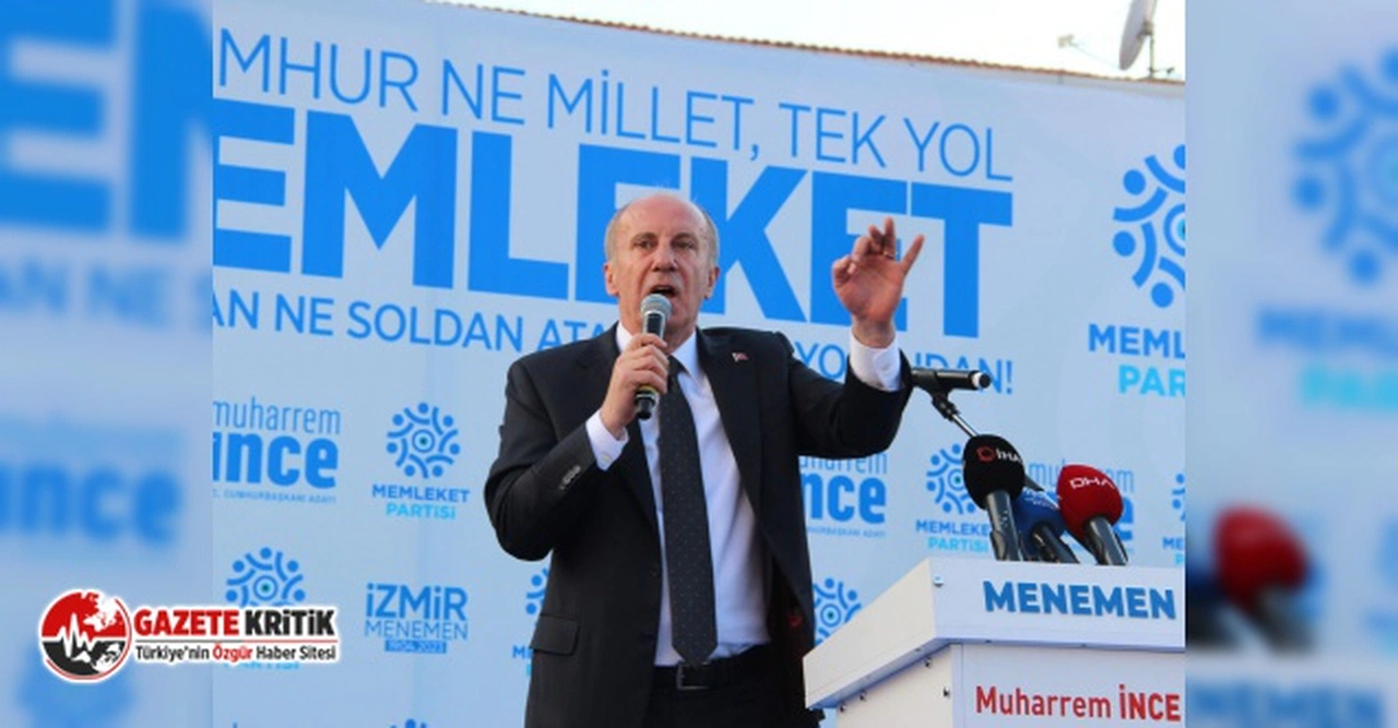 Muharrem İnce’nin İzmir ve Manisa programları iptal edildi