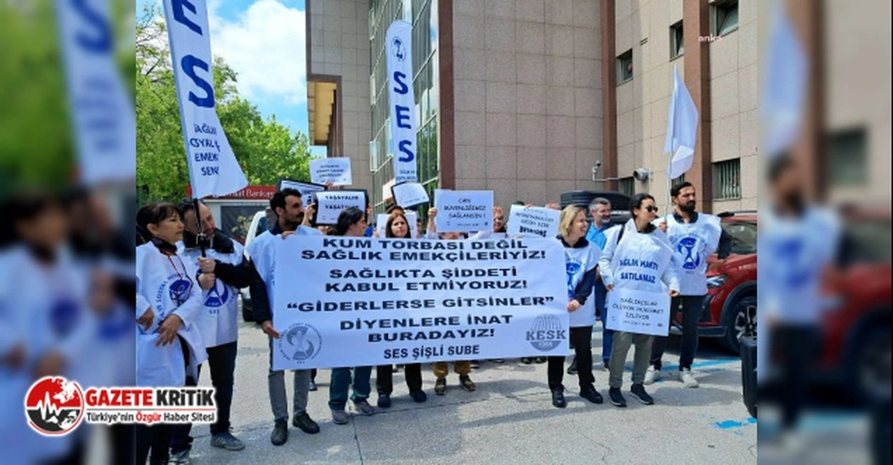 Sağlıkçılar, "Biz şimdi doktor dövüyoruz" sözlerini protesto etti