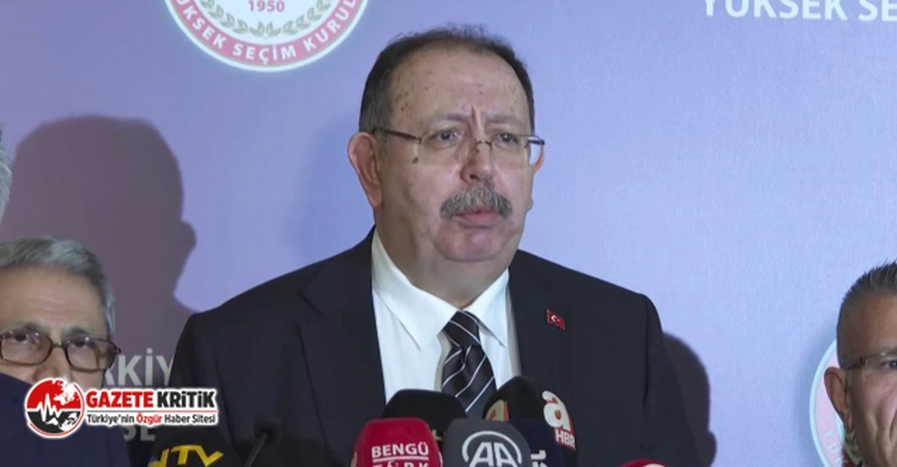 YSK Başkanı Ahmet Yener, güncel oy oranlarını duyurdu
