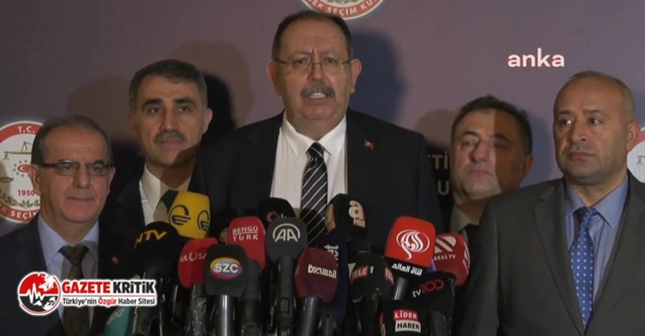 YSK Başkanı Ahmet Yener, oy oranlarını açıkladı