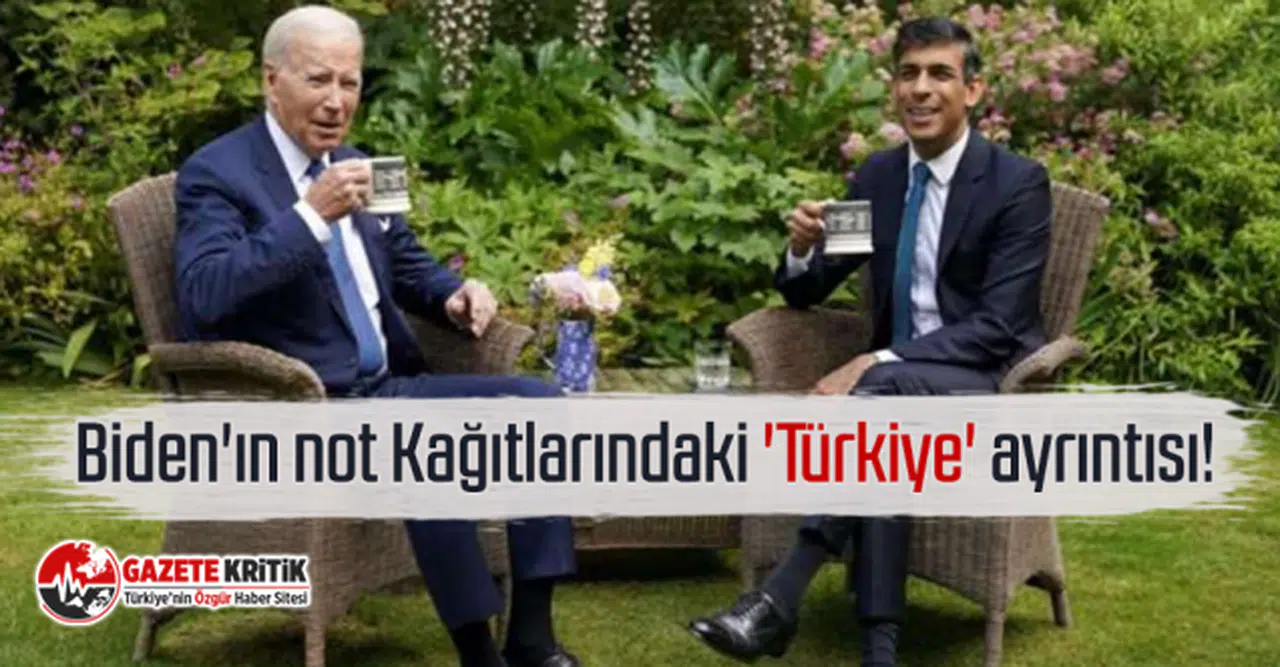 Biden'ın not Kağıtlarındaki 'Türkiye' ayrıntısı!
