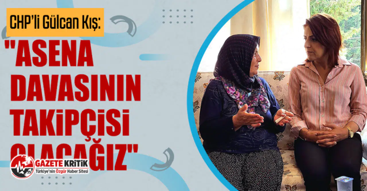 CHP’li Gülcan Kış: "Asena davasının takipçisi olacağız"