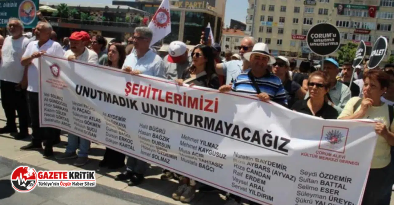 Çorum Katliamı'nın 43. yılında hayatını kaybedenler anıldı