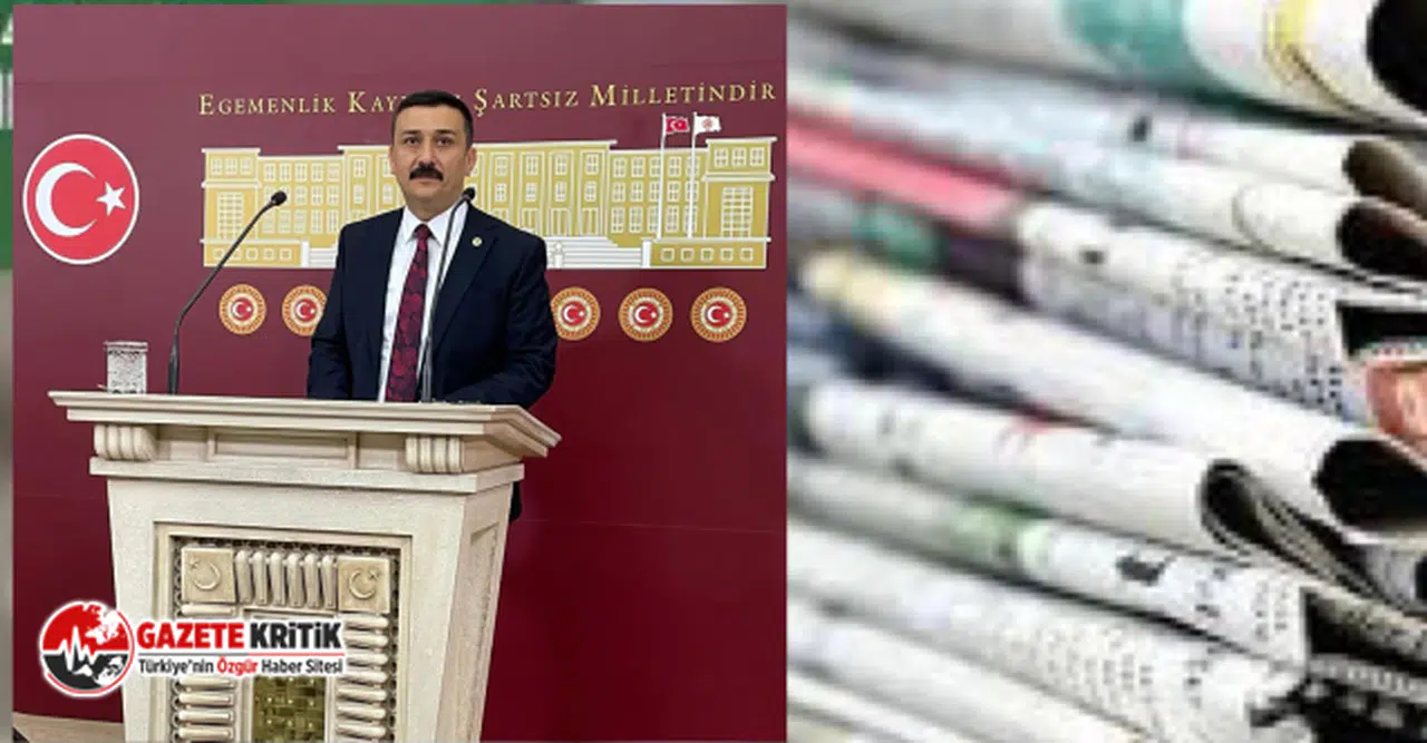 İYİ PARTİLİ TÜRKOĞLU:GAZETECİLİK ‘ALGI YARATMA’ İŞİ OLDU!