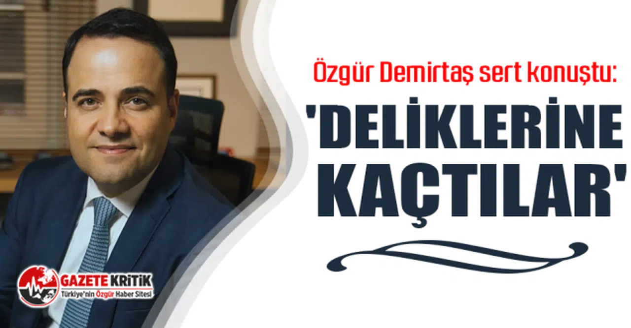 Özgür Demirtaş sert konuştu: 'Deliklerine kaçtılar'